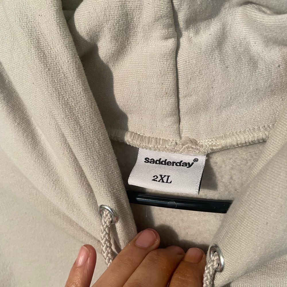 Sadderday by Champion Graphic Hoodie Sz 2XL - Picture 3 of 5